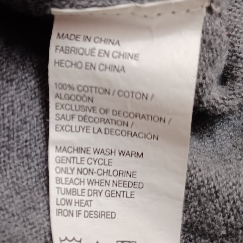 Women's IZOD Grey 100% Cotton Sweater Size Medium - Picture 6 of 8